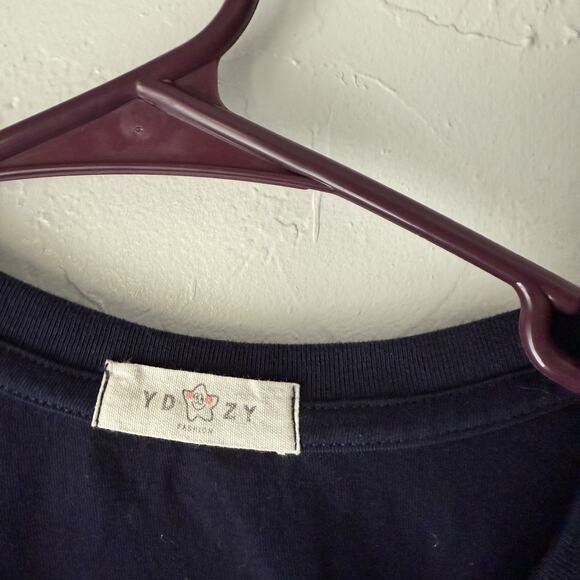 YDOZY Shirt Mens Large Black Orange Animal‎ Tree Graphic Short Sleeve Tee Casual - Picture 3 of 6